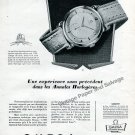 Vintage 1952 Omega Watch Company Switzerland Remarkable Performance 1950s French Ad Advert Vintage 1952 Omega Watch Company Switzerland Remarkable Performance 1950s French Ad Advert
