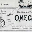 1922 Omega Watch Company Une Montre de Precision Vintage 1920s French Print Ad Advert 1922 Omega Watch Company Une Montre de Precision Vintage 1920s French Print Ad Advert