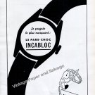 Vintage 1942 Incabloc Le Pare-Choc 1940s Swiss Ad Advert Suisse Horlogerie Horology Vintage 1942 Incabloc Le Pare-Choc 1940s Swiss Ad Advert Suisse Horlogerie Horology