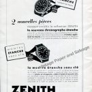 Vintage 1942 Zenith Watch Company Switzerland 1940s Swiss Ad Advert Suisse Suiza Vintage 1942 Zenith Watch Company Switzerland 1940s Swiss Ad Advert Suisse Suiza
