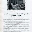 Vintage 1942 Longines 75th Anniversary Switzerland Longines Watch Company Swiss