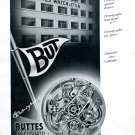 Vintage 1943 Buttes Watch Company Switzerland 1940s Swiss Ad Advert Suisse Schweiz