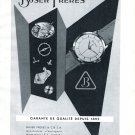Vintage 1954 Buser Freres Watch Company Switzerland 1950s Swiss Print Ad Suisse