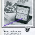 1945 Imhof Clock Company Switzerland Vintage 1940s Swiss Ad Suisse Arthur Imhof 1945 Imhof Clock Company Switzerland Vintage 1940s Swiss Ad Suisse Arthur Imhof