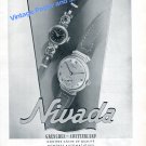 Vintage 1942 Nivada Watch Company Grenchen Switzerland 1940s Swiss Advert Suisse