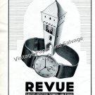 Vintage 1943 Revue Watch Co Fabriques d'Horlogerie Thomman S.A. Switzerland 1940s Swiss Print Ad Vintage 1943 Revue Watch Co Fabriques d'Horlogerie Thomman S.A. Switzerland 1940s Swiss Print Ad