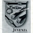 Vintage 1943 Juvenia Watch Company Switzerland 1940s Swiss Print Ad Advert Suisse