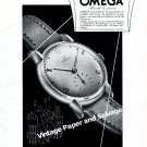 Vintage 1943 Omega Watch Company Switzerland Original 1940s Swiss Print Ad Advert Suisse CH Vintage 1943 Omega Watch Company Switzerland Original 1940s Swiss Print Ad Advert Suisse CH