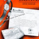 1943 Rolex Watch Company Switzerland Vintage 1940s Swiss Print Ad Montres Rolex SA CH