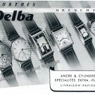 Vintage 1942 Delba Watch Company Grenchen Switzerland 1940s Swiss Print Ad Advert Suisse