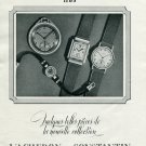 Vintage 1940 Vacheron & Constantin Watch Company Switzerland Swiss Print Ad Suisse