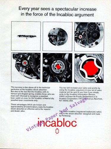 Incabloc horlogerie best sale