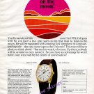 Vintage 1968 Universal Geneve Watch Co Man on the Moon Unisonic 1960s Swiss Print Ad Advert Vintage 1968 Universal Geneve Watch Co Man on the Moon Unisonic 1960s Swiss Print Ad Advert