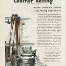 1920 Graton & Knight Worcester MA Neptune Spartan Leather Laundry Belts Vintage Print Ad Advert
