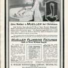 Vintage 1920 Ad Mueller Plumbing Fixtures H Mueller Manufacturing Co Decatur IL Print Ad Advert