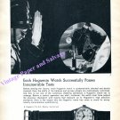 Huguenin Watch Company Switzerland Passes Innumerable Tests Vintage 1960 Swiss Print Ad Huguenin Watch Company Switzerland Passes Innumerable Tests Vintage 1960 Swiss Print Ad