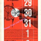 Atlantic Speedswitch Watch Advert Vintage 1960 Swiss Print Ad Ed Kummer SA Switzerland