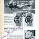 Breitling Submarine World SuperOcean TransOcean Watch Advert Vintage 1960 Swiss Print Ad