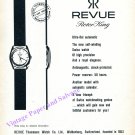 Vintage 1960 Revue Rotor King Watch Advert Thommen SA Revue Thommens Watch Co Swiss Ad Vintage 1960 Revue Rotor King Watch Advert Thommen SA Revue Thommens Watch Co Swiss Ad