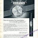 Vintage 1960 Marvin Watch Company Marvin Presents His Masterpiece Swiss Print Ad Suisse