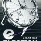 Vintage 1960 Election Supermatic Grand Prix Watch Advert Swiss Print Ad Suisse