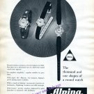 Vintage 1960 Alpina Watch Company Alpina Union Horlogere Switzerland Swiss Print Ad Advert Suisse