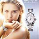 Tag Heuer Aquaracer Diamonds Watch Advert Maria Sharapova Magazine Advertisement
