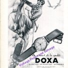 1946 Doxa Watch Company Rock Climbing Summit Vintage 1940s Swiss Ad Advert