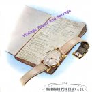 1946 Girard-Perregaux Watch Company Switzerland Vintage 1940s Swiss Print Ad