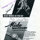 1946 Mido Multifort Superautomatic Watch Advert Winds As You Go Swiss Print Ad