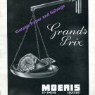 1946 Moeris Watch Company Grands Prix St-Imier Switzrland Vintage Swiss Print Ad
