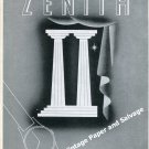 1949 Zenith Watch Company Beauty Quality Precision Vintage 1940s Swiss Print Ad Suisse