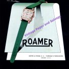 1949 Roamer Watch Company Meyer & Studeli SA Switzerland Vintage Swiss Print Ad