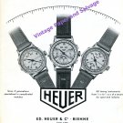 1949 Heuer Watch Company Ed. Heuer & Co Chronographs and Timers Vintage 1940s Swiss Print Ad