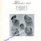 1949 Piaget Watch Company Georges Piaget & Cie Switzerland 1940s Swiss Print Ad