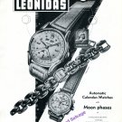 1949 Leonidas Watch Company Moon Phases Saint-Imier Switzerland Swiss Print Ad