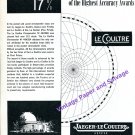 1949 Jaeger-LeCoultre Highest Accuracy Awards Neuchatel Observatory Swiss Print Ad Advert