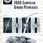1960 Girard-Perregaux Watch Company Campaign Switzerland Swiss Suisse Schweiz