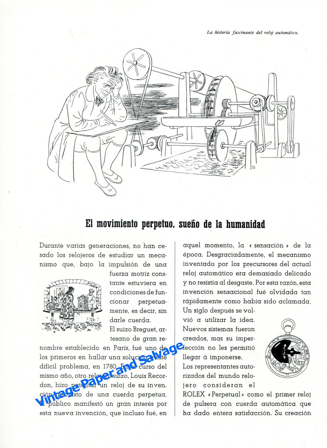 1948 Rolex Oyster Perpetual Watch Advert Vintage 1940s Swiss Print Ad Rolex Watch Co