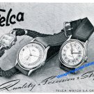 1948 Felca Watch Company Grenchen Switzerland Vintage 1940s Swiss Print Ad
