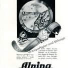 1948 Alpina Watch Company Switzerland Alpina Union Horlogere SA Swiss Print Ad