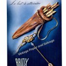 1948 Britix Watch Company Switzerland Vintage 1940s Swiss Print Ad Suisse