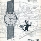 1959 Precimax Precimaster 41 Watch Advert Vintage Swiss Print Ad Switzerland
