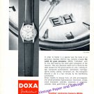 1960 Doxa Individual Watch Advert Swiss Print Ad Suisse Switzerland Schweiz