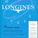 1960 Longines Watch Company On Our Honor Roll for 1960 Swiss Print Ad Suisse 1960 Longines Watch Company On Our Honor Roll for 1960 Swiss Print Ad Suisse