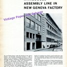 1960 Omega Watch Company Introduces Assembly Line in New Geneva Factory