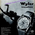 1960 Wyler Incaflex Watch Advert Swim With It Vintage Swiss Print Ad Switzerland