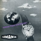 1955 Lemania Automatic Watch Advert Lugrin SA Switzerland Vintage Swiss Print Ad 1955 Lemania Automatic Watch Advert Lugrin SA Switzerland Vintage Swiss Print Ad