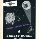1955 Ernest Borel Datoptic Watch Advert Vintage 1950s Swiss Print Ad Switzerland 1955 Ernest Borel Datoptic Watch Advert Vintage 1950s Swiss Print Ad Switzerland