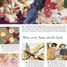 1949 Watchmakers of Switzerland What Every Santa Should Know Vintage 1940s Print Ad 1949 Watchmakers of Switzerland What Every Santa Should Know Vintage 1940s Print Ad